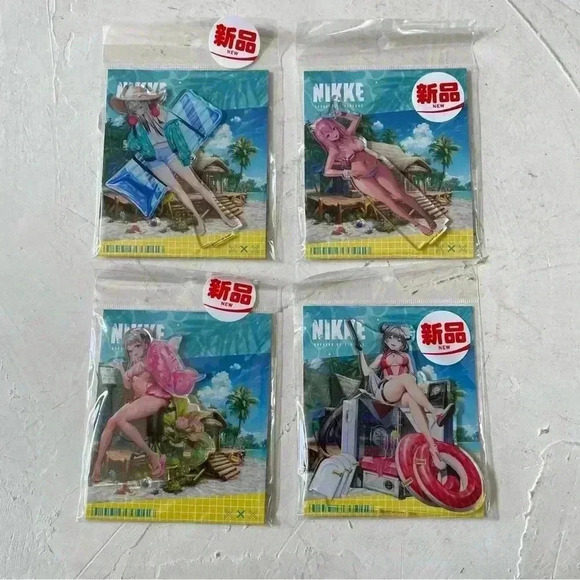 Goddess of Victory : NIKKE Acrylic Stand Summer Swimsuit Set of 4 - Picture 1 of 8